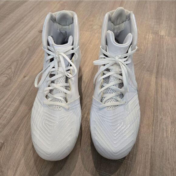 Adidas Men's Freak X Carbon Mid Football Shoe, White/White, 14 US - Picture 9 of 15